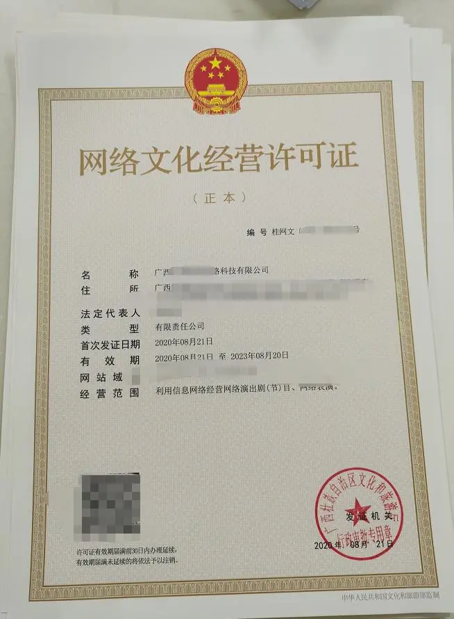 广西辽宁动漫网络文化经营许可证ICP材料代写办理